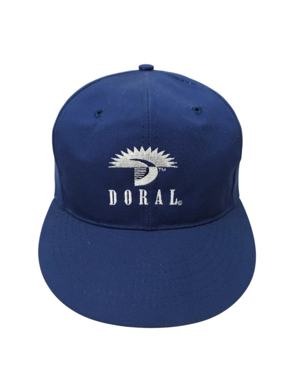 Doral Golf Resort Country Club Strapback Hat Navy Blue Embroidered Cap Vintage